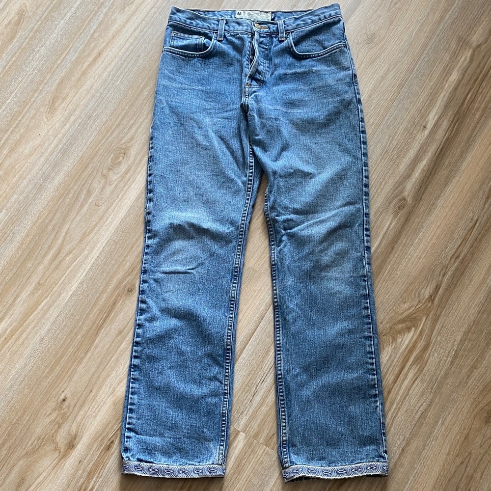 American Eagle Outfitters Woman’s Straight Blue Cotton Jeans